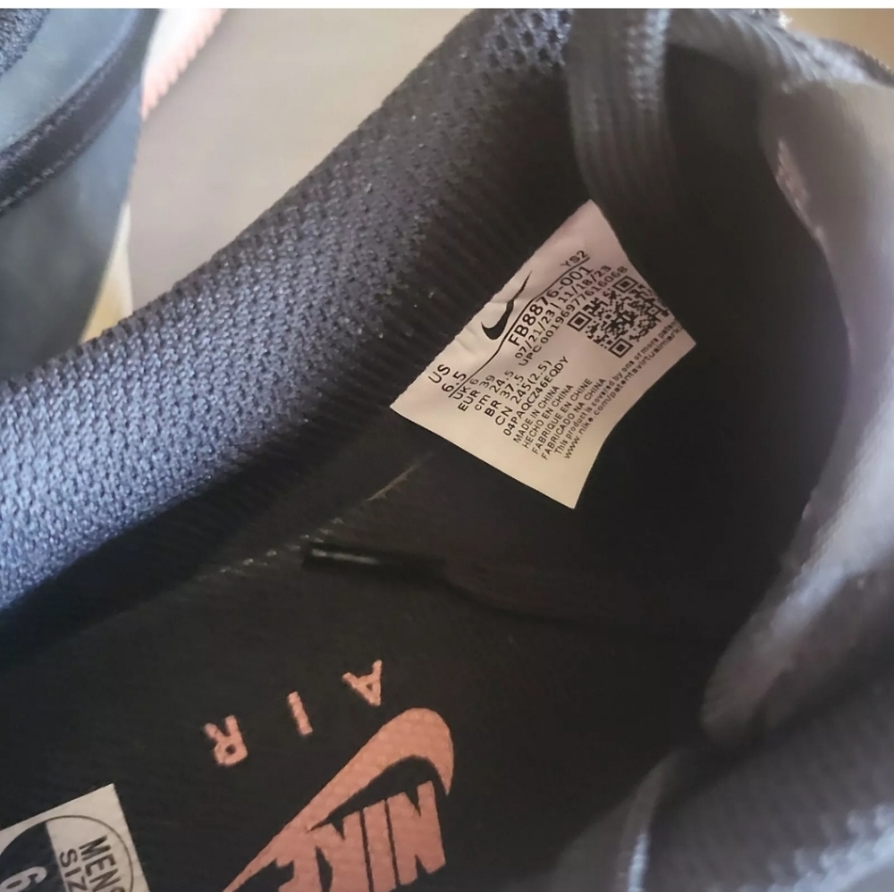Nike Air Force 1 '07 LX Black  Red Stardust  Size 6.5M/8W - Preloved, CLEAN - Picture 5 of 13